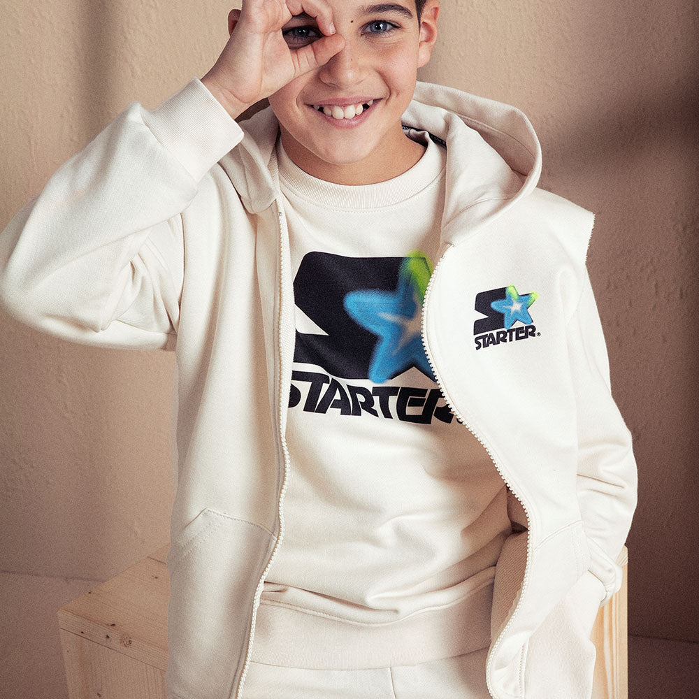 Felpa girocollo CREMA