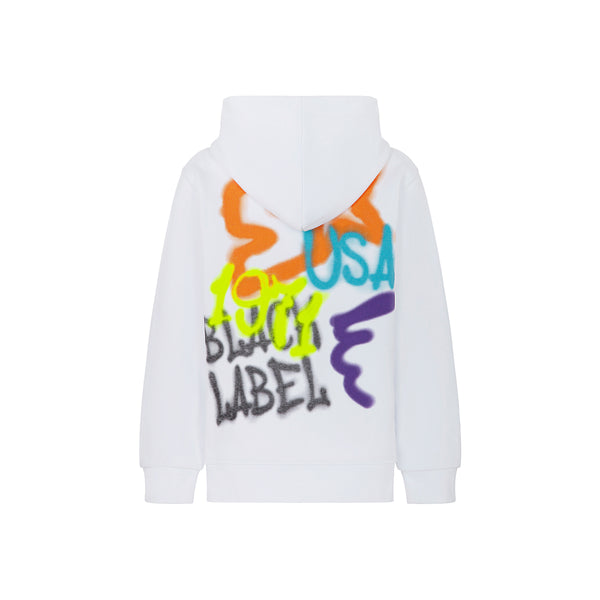Felpa con zip graffiti