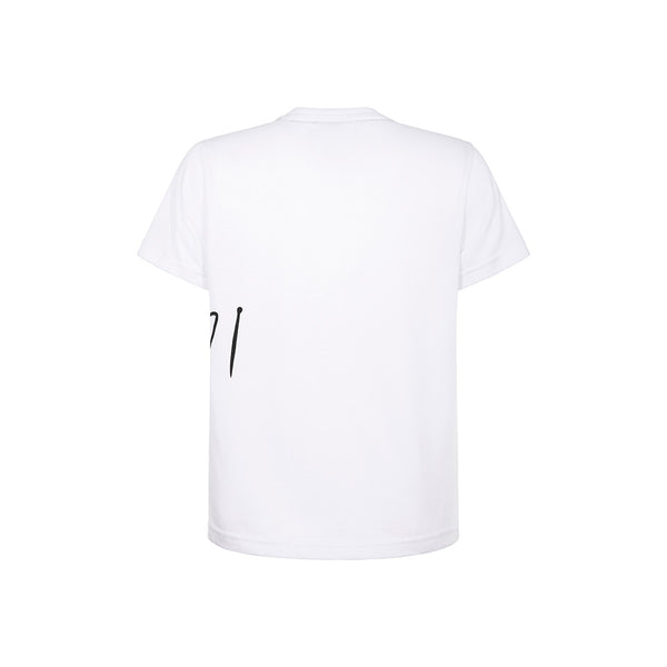 T-shirt con scritta BIANCO
