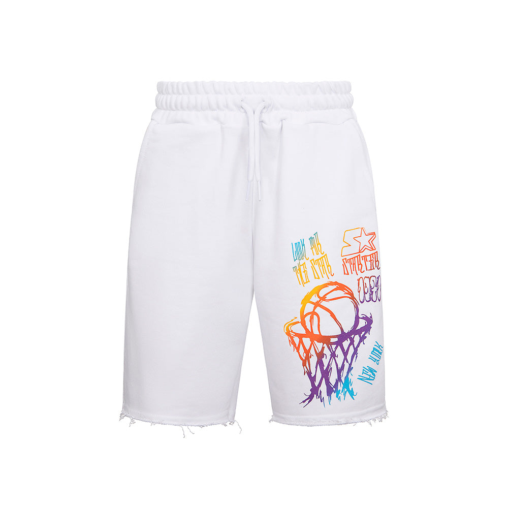 Bermuda da bambino con stampa graffiti
