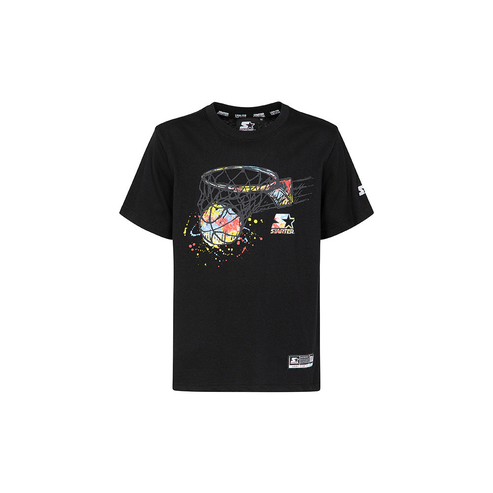 T-shirt con stampa Basket NERO