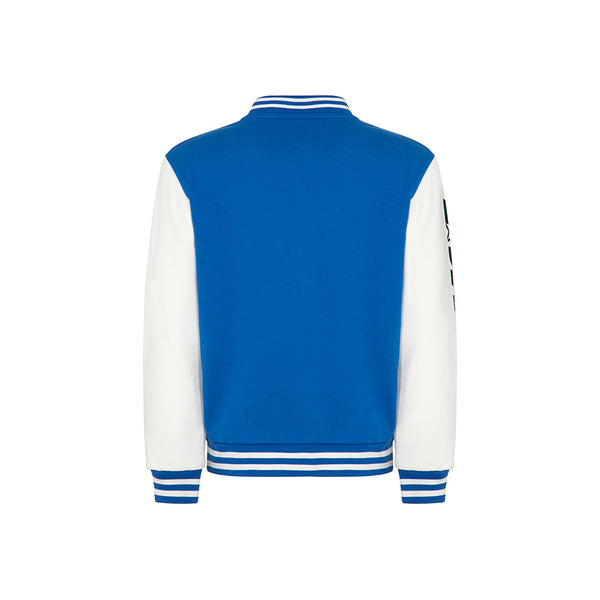 Varsity jacket basic COBALTO