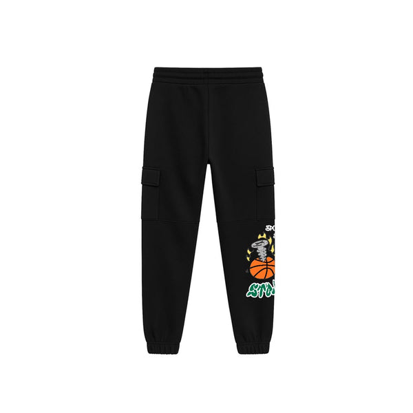 Jogger Cargo nailed ball tridimensionale NERO