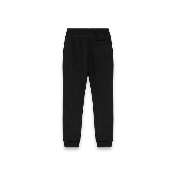Pantaloni da bambino con zip laterali NERO
