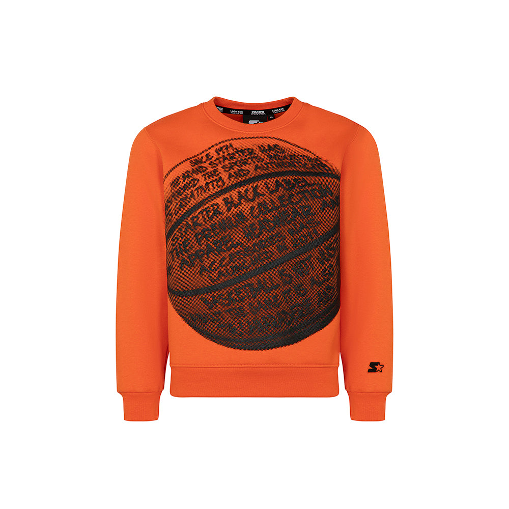 Felpa girocollo big ball ARANCIONE