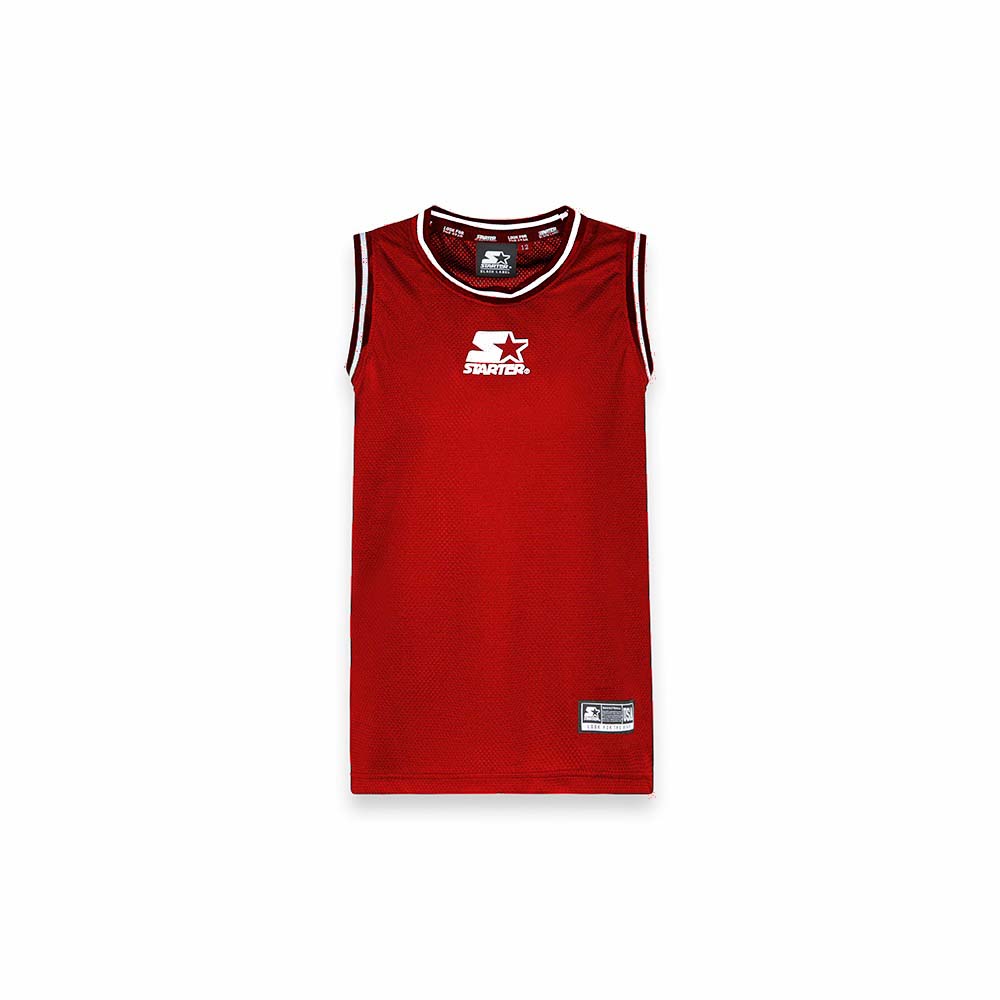 Canotta in rete iconic da bambino Basket Style ROSSO