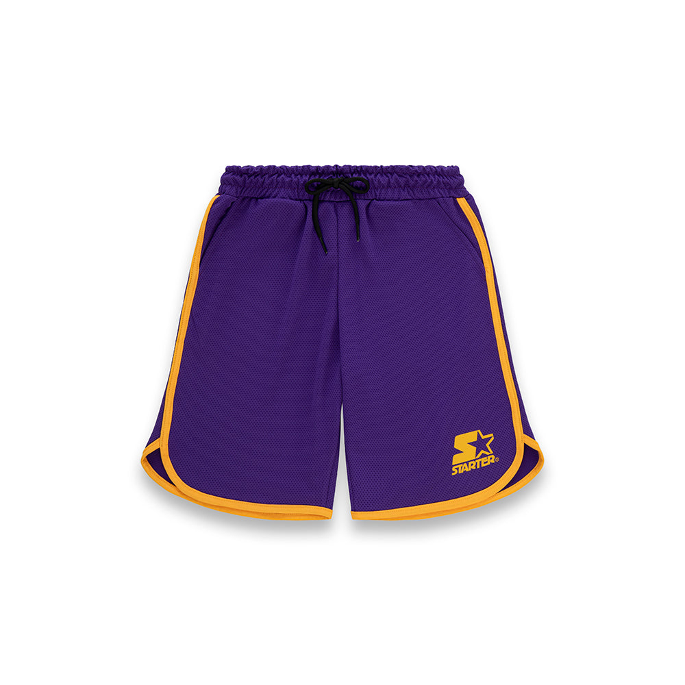 Bermuda da bambino Basket Style VIOLA/GIALLO OCRA