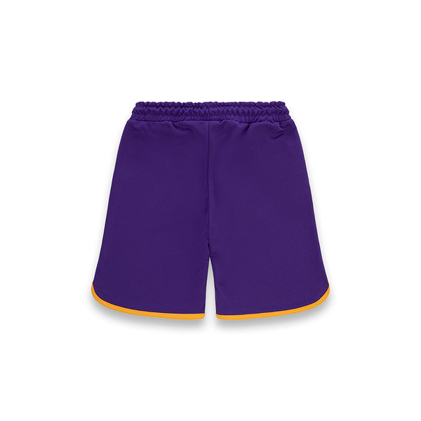 Bermuda da bambino Basket Style VIOLA/GIALLO OCRA