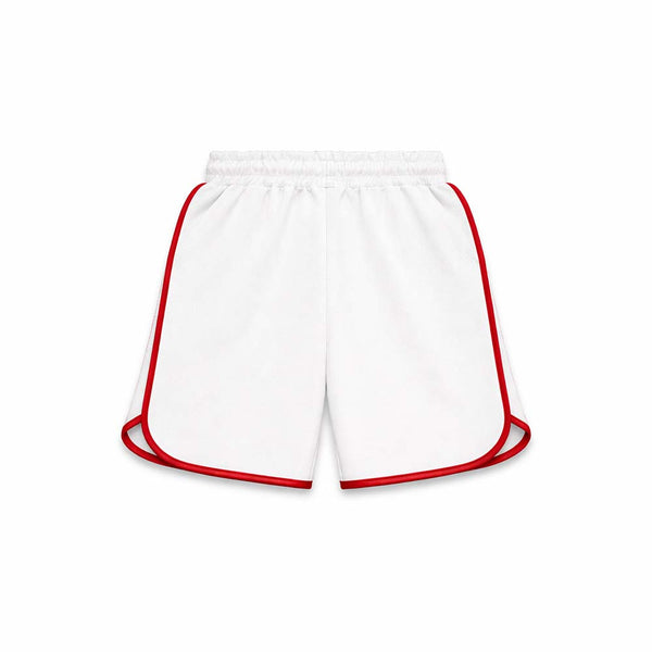 Bermuda da bambino Basket Style BIANCO-ROSSO