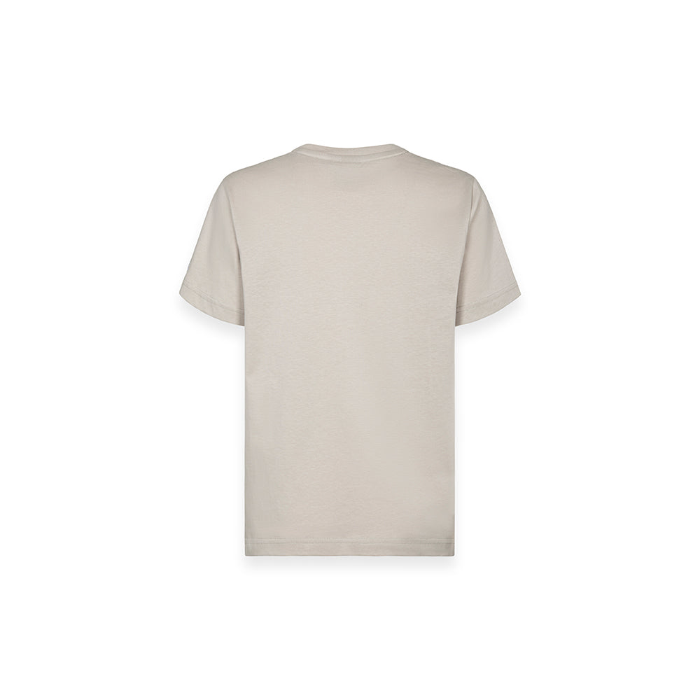 T-shirt da bambino con patch logo TAUPE