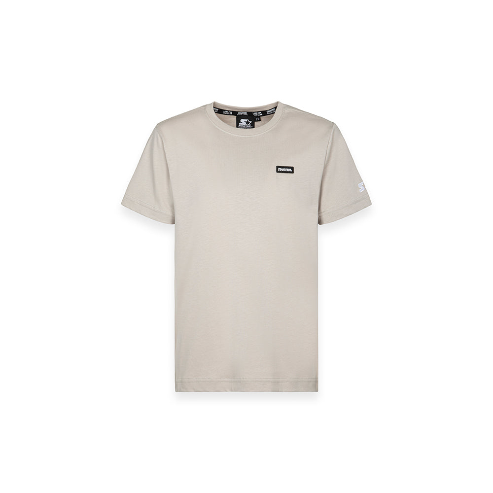 T-shirt da bambino con patch logo TAUPE