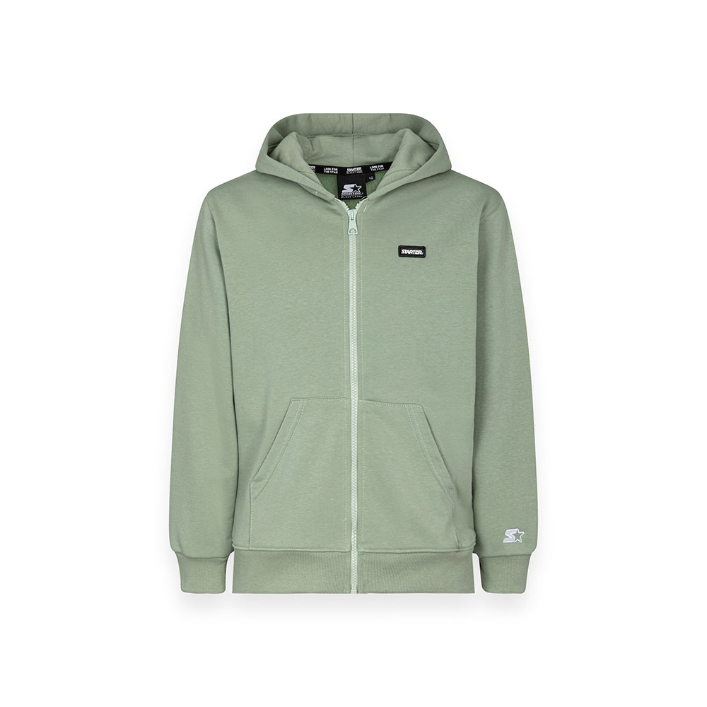 Hoodie da bambino urban comfort con cappuccio VERDE POLVERE