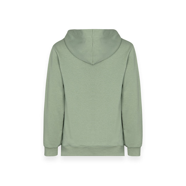 Hoodie da bambino urban comfort con cappuccio VERDE POLVERE