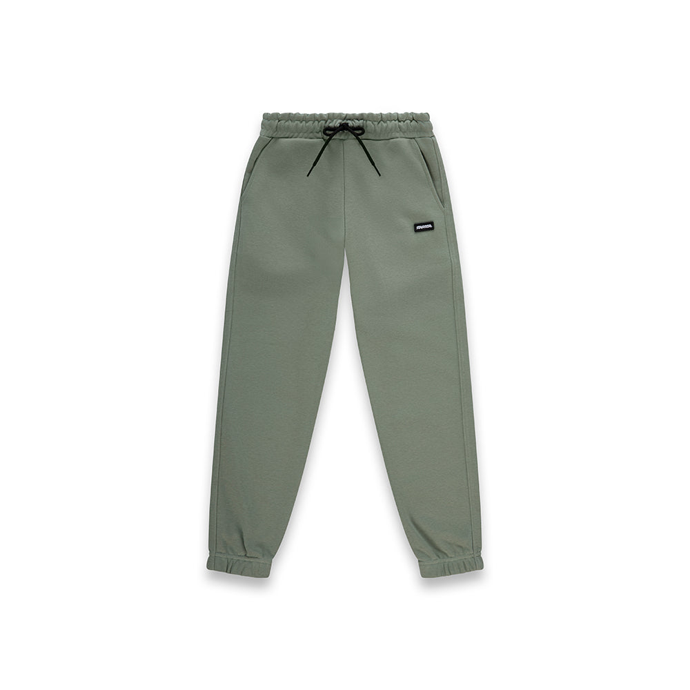 Jogger da bambino urban comfort in cotone estivo VERDE POLVERE