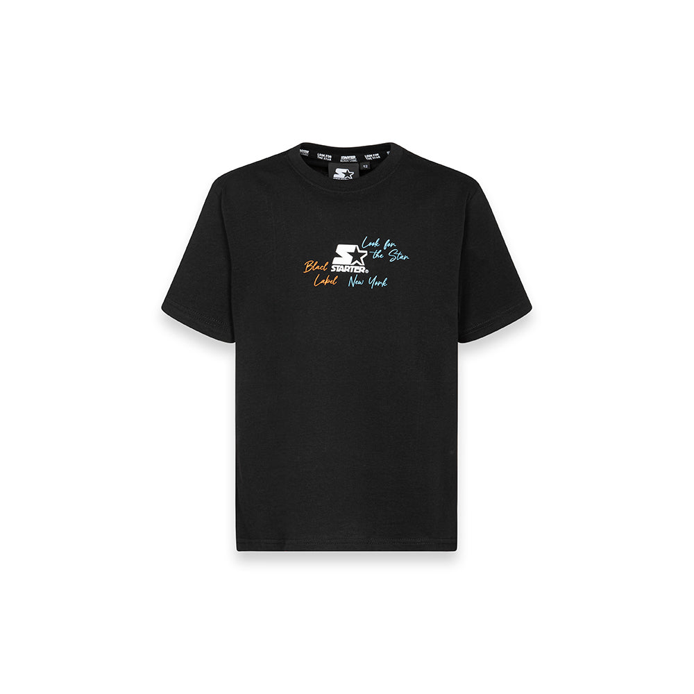 T-shirt urban court gradient graphic NERO