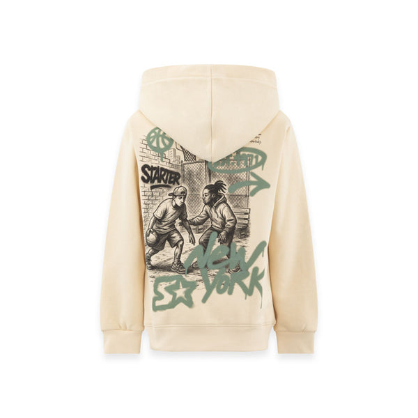 Felpa Zip NYC Playground CREMA