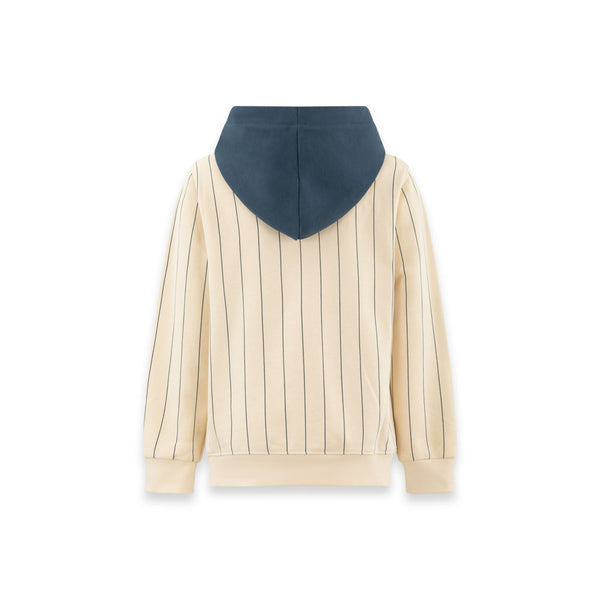 Felpa con cappuccio New York Varsity Stripes CREMA