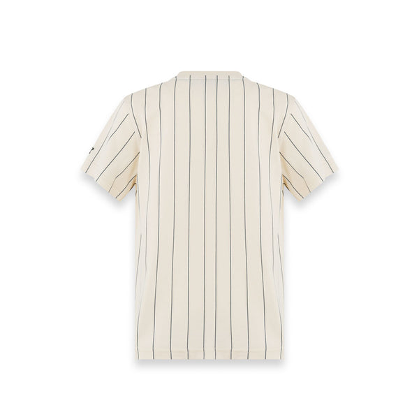 NEW YORK LEAGUE – T-shirt Bambino a Righe CREMA