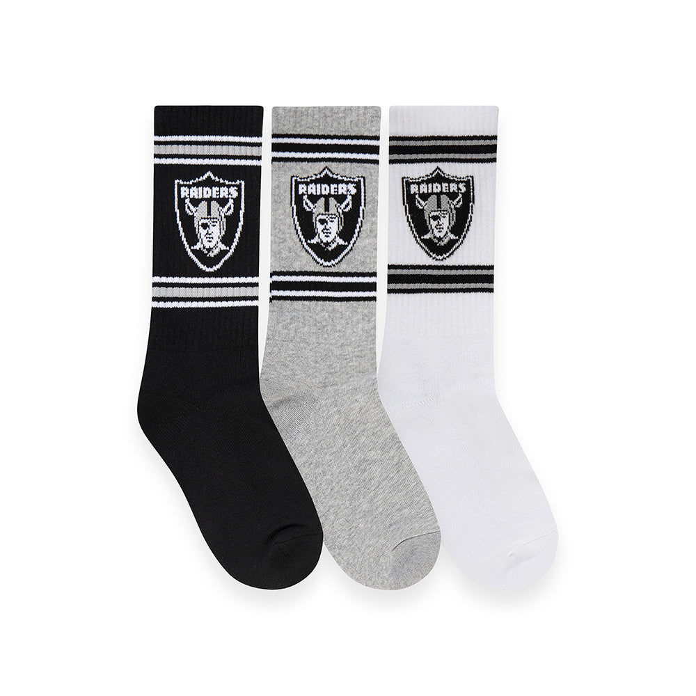 NFL 3 Pack: Raiders Socks