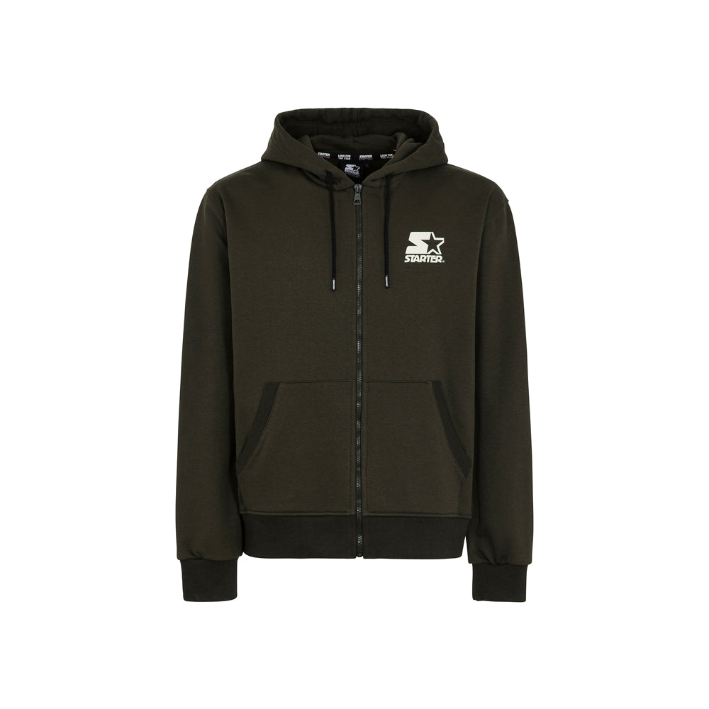 Felpa hoodie da uomo basic VERDE MILITARE – Starter Italia