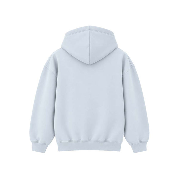 Felpa con cappuccio ricamata GHIACCIO-BIANCO