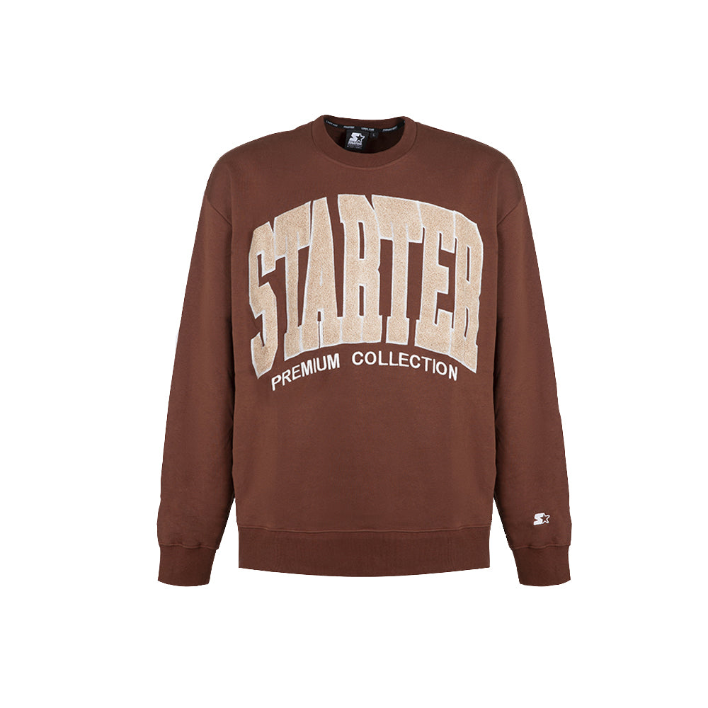 Felpa girocollo PREMIUM COLLECTION MOCHA