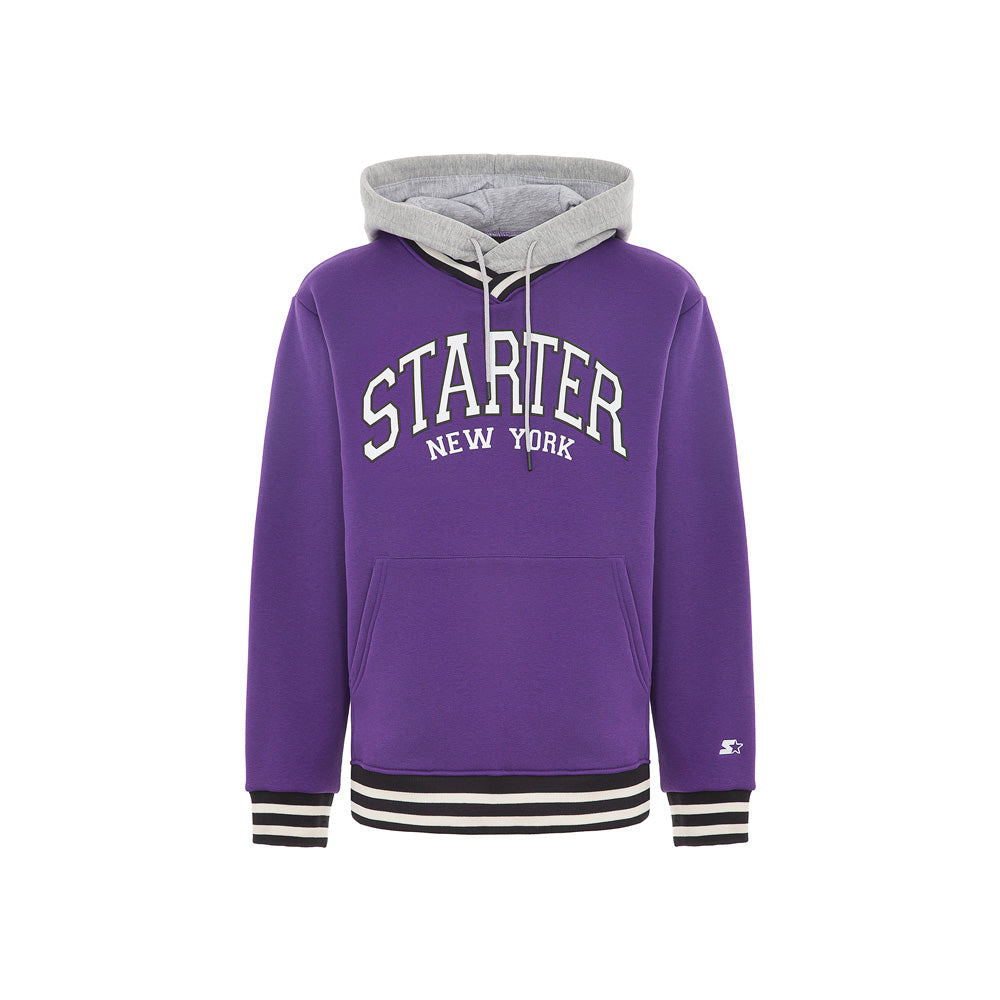 Felpa con cappuccio e scollo a V - Main Image