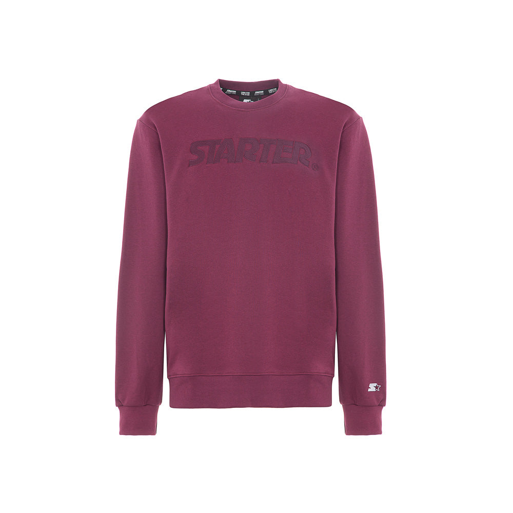 Felpa girocollo con ricamo VINO – Starter Italia