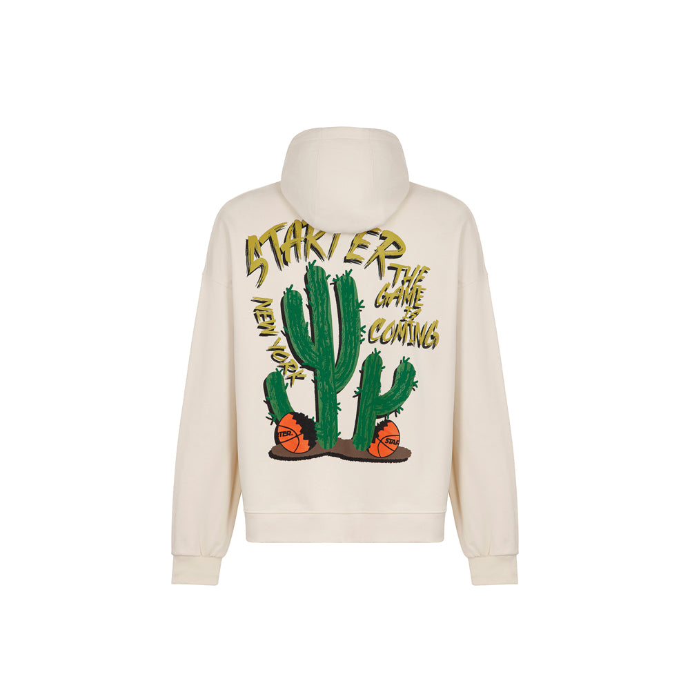 Felpa con cappuccio Cactus CREMA1