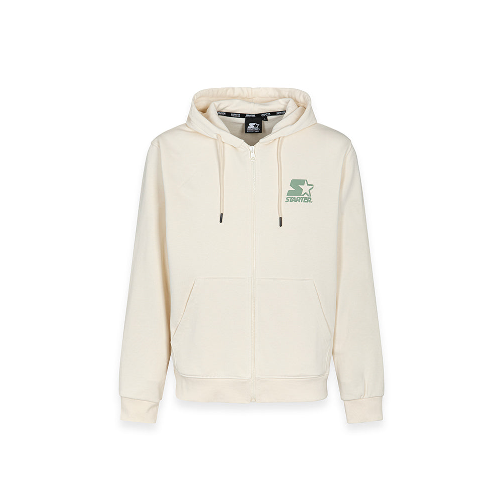 Felpa hoodie da uomo basic CREMA