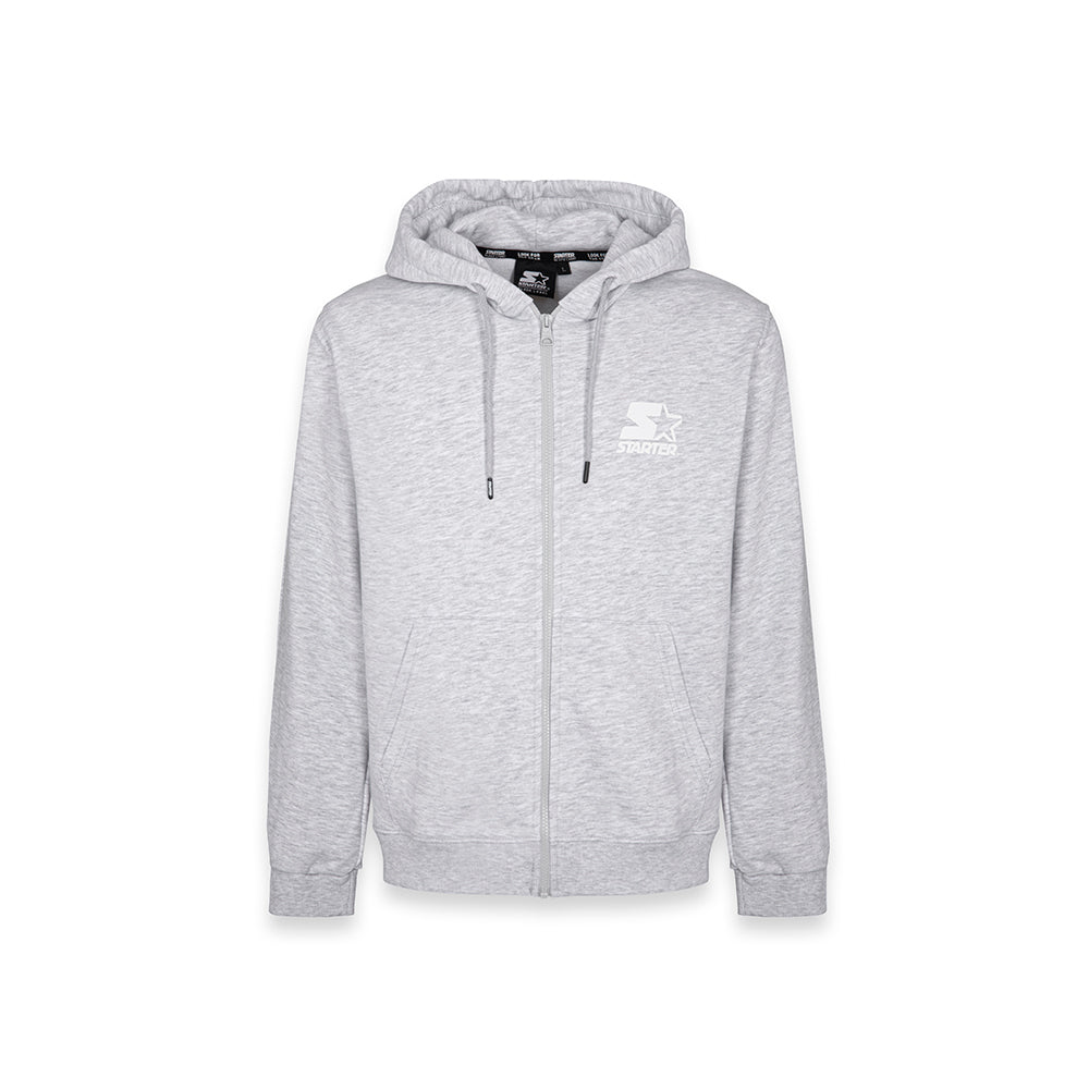 Felpa hoodie da uomo basic GRIGIO MELANGE