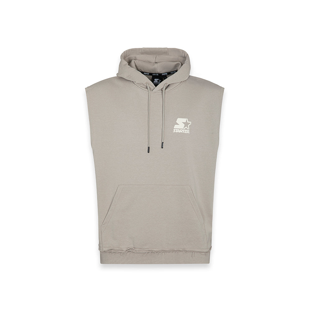 Gilet con cappuccio Iconic Starter TAUPE