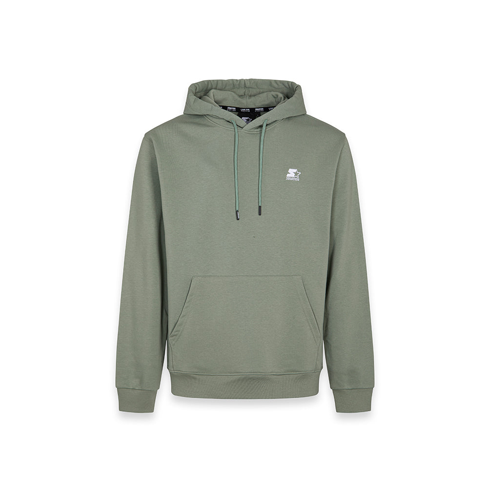 Felpa con cappuccio dal vibe street pulito VERDE POLVERE