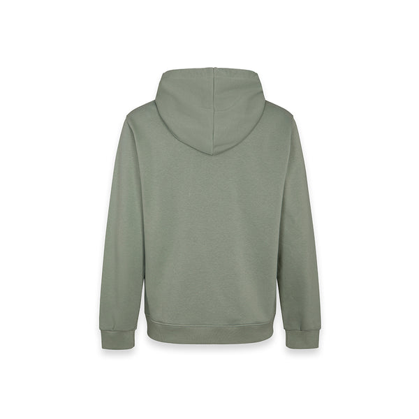 Felpa con cappuccio dal vibe street pulito VERDE POLVERE