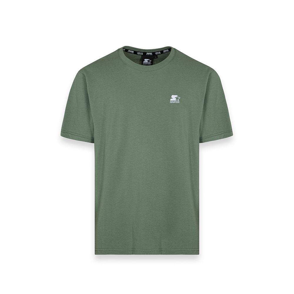 T-shirt Iconic ricamata VERDE CAMPEGGIO/ BIANCO