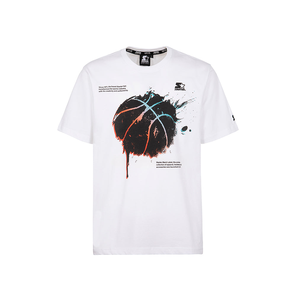 T-shirt shaded ball BIANCO
