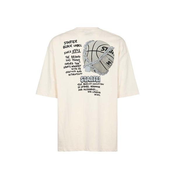 T-shirt CHAIN print CREMA