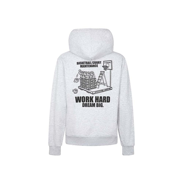 Felpa con cappuccio Work Hard GRIGIO MELANGE