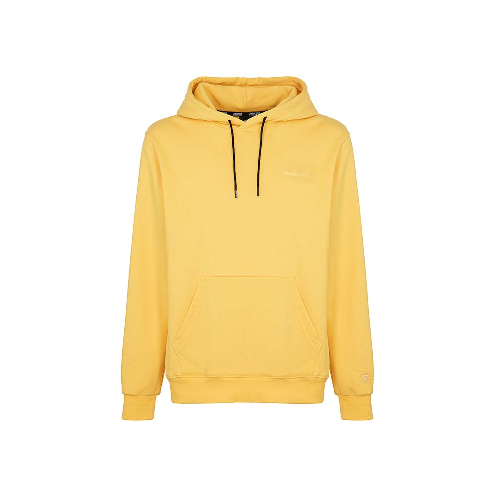 Hoodie Gialla Street Basketball con Logo New York