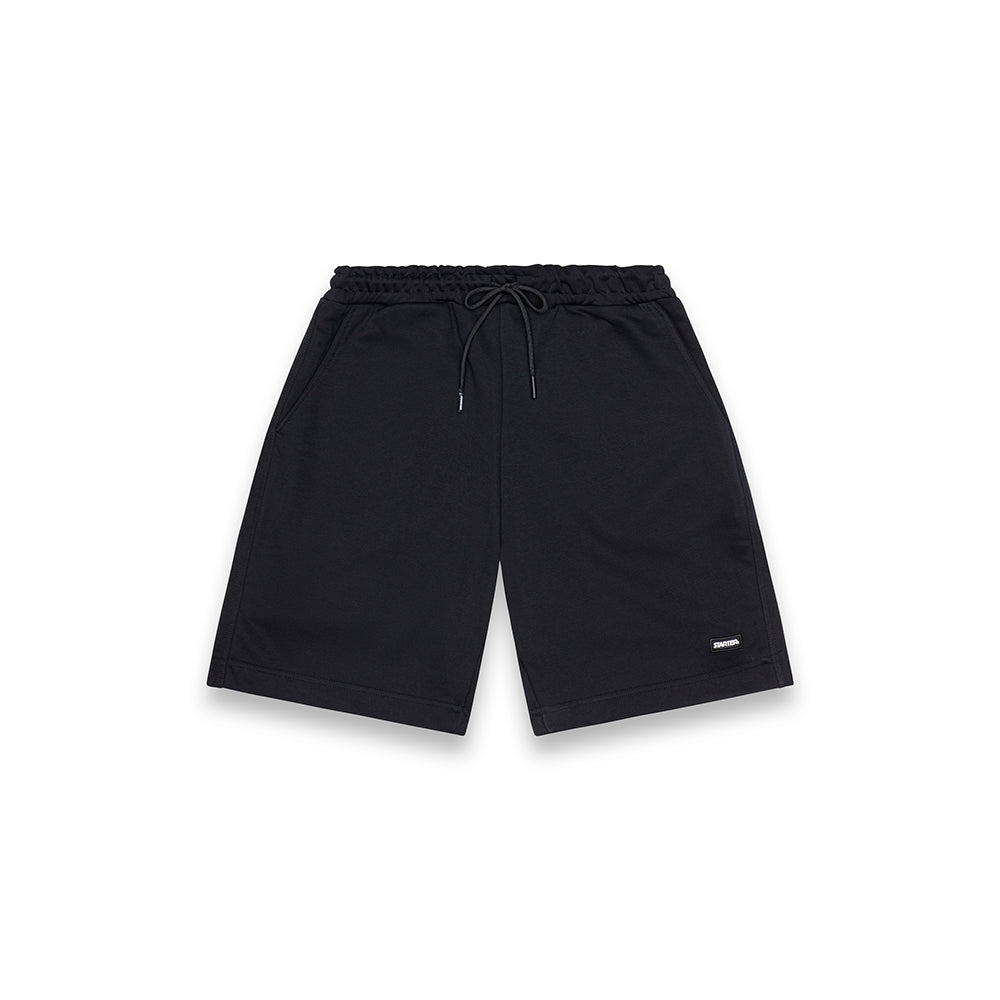 Bermuda Uomo Minimal in Felpa NERO
