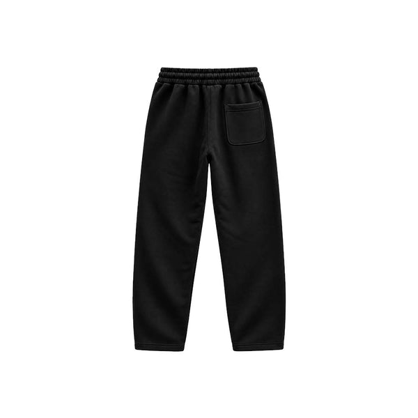 Pantalone Jogger da Uomo in Felpa Invernale Baggy Fit NERO