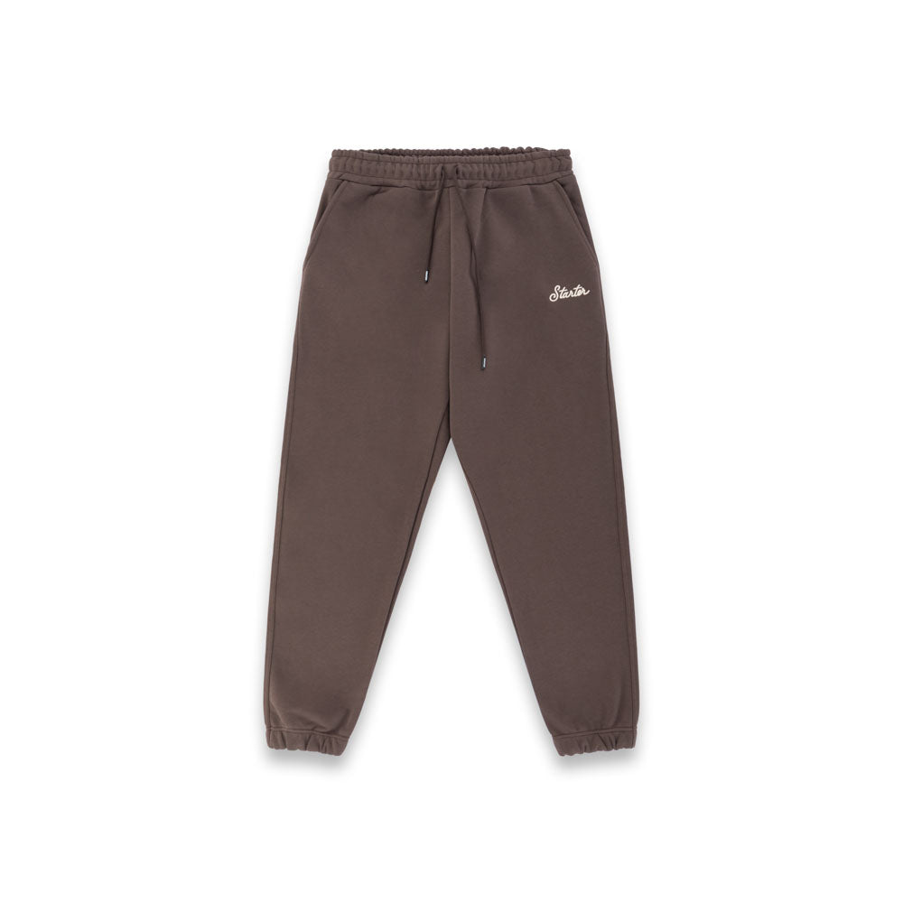 Pantalone Jogger da Uomo con Logo Script Ricamato  TERRA