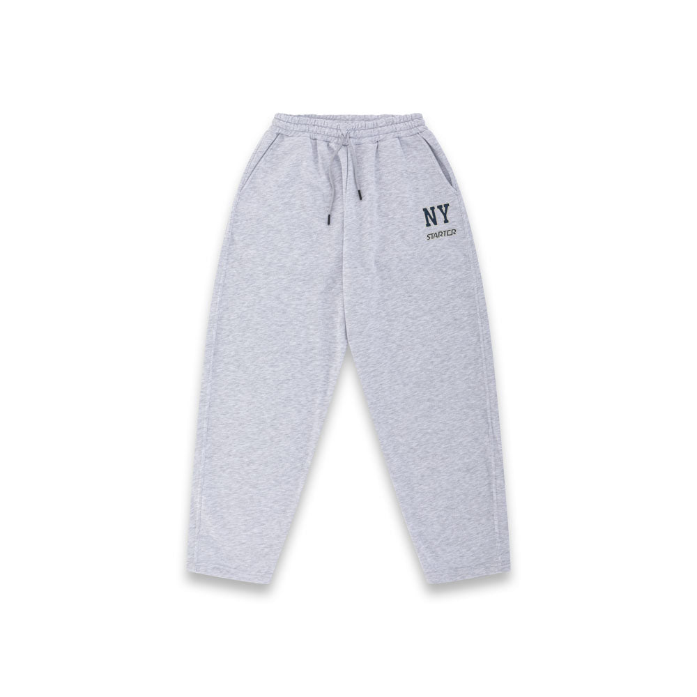 Pantalone Balloon Fit in Felpa Invernale con Grafica NY Starter GRIGIO MELANGE