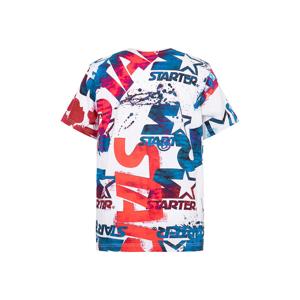 T-shirt con stampa all over graffiti