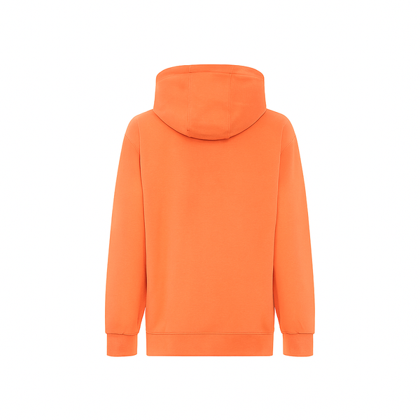 Felpa con cappuccio ricamata ARANCIONE