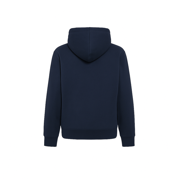 Felpa con cappuccio ricamata BLU