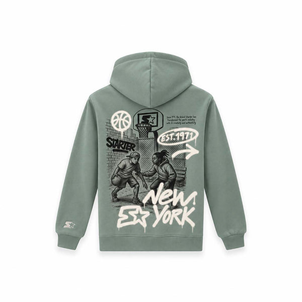 Felpa Zip NYC Playground VERDE POLVERE