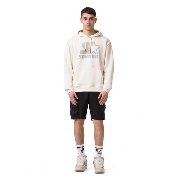Felpa con cappuccio Iconic CREMA