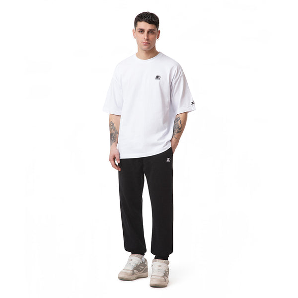 Pantaloni da uomo jogger Iconic ricamato NERO