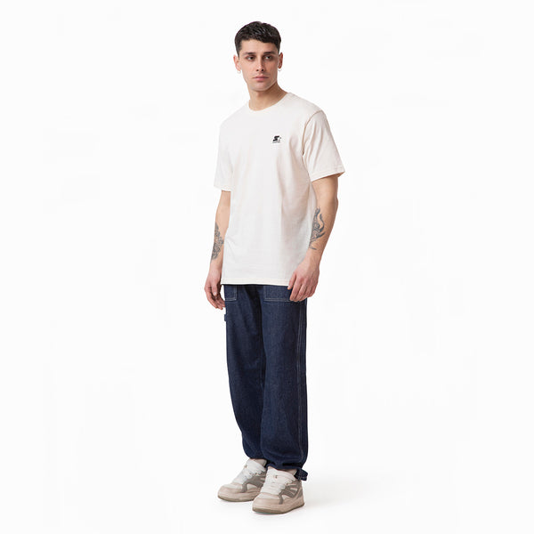 T-shirt Iconic ricamata CREMA